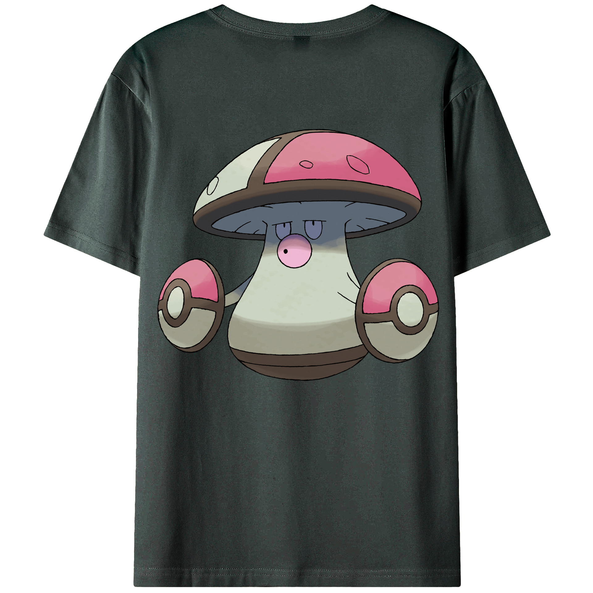 （画像用） ポケットモンスター Pokémon 綿100％ メンズ半袖Tシャツ（バックプリント） 通気性